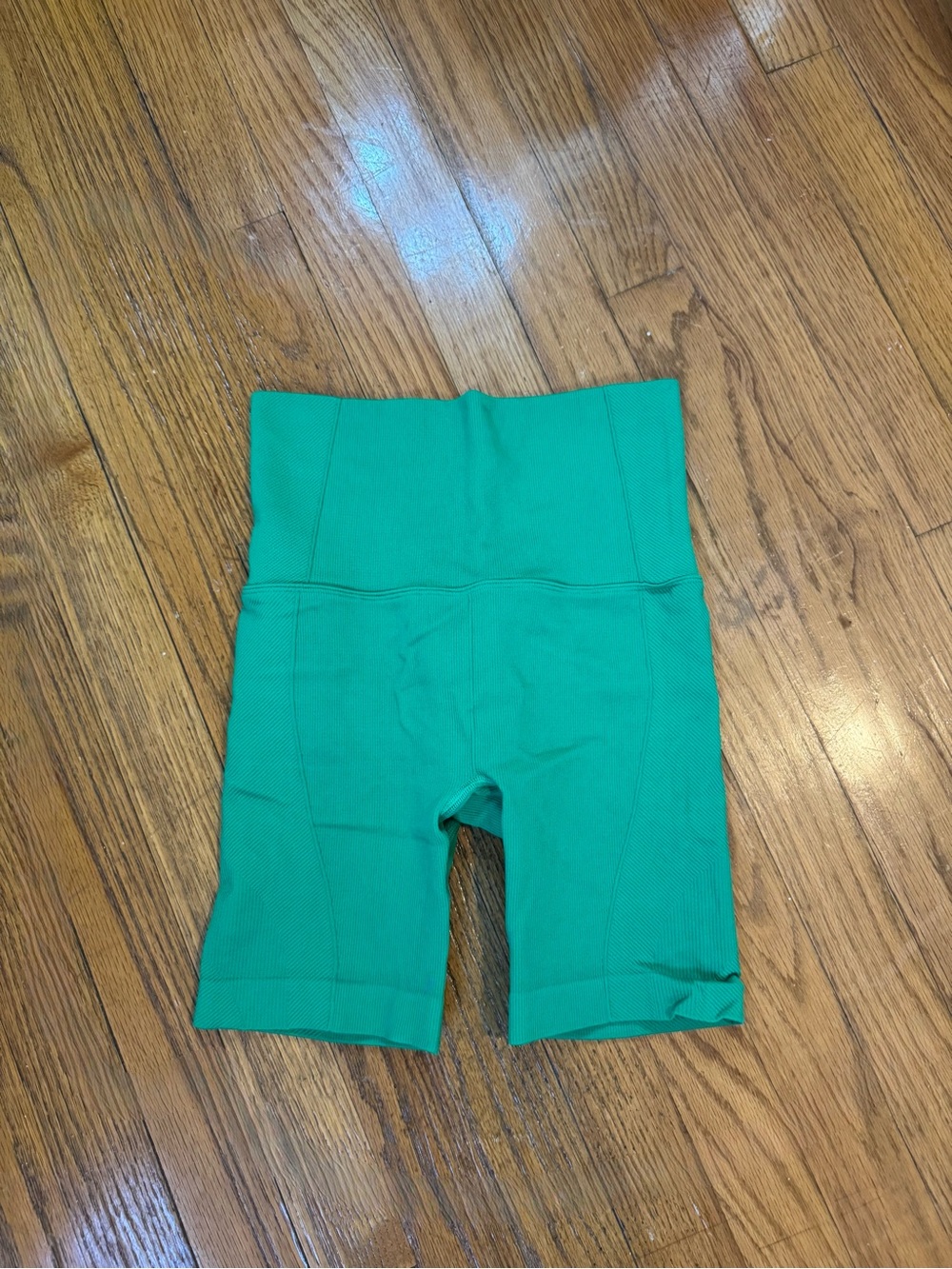 all in motion Green High-Waist Bike Shorts